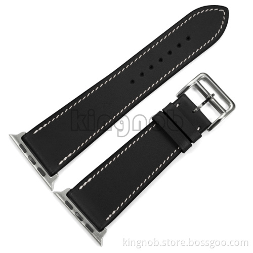 France Calf Leather Strap Bracelet Leather Watch Band For Apple Watch Strap